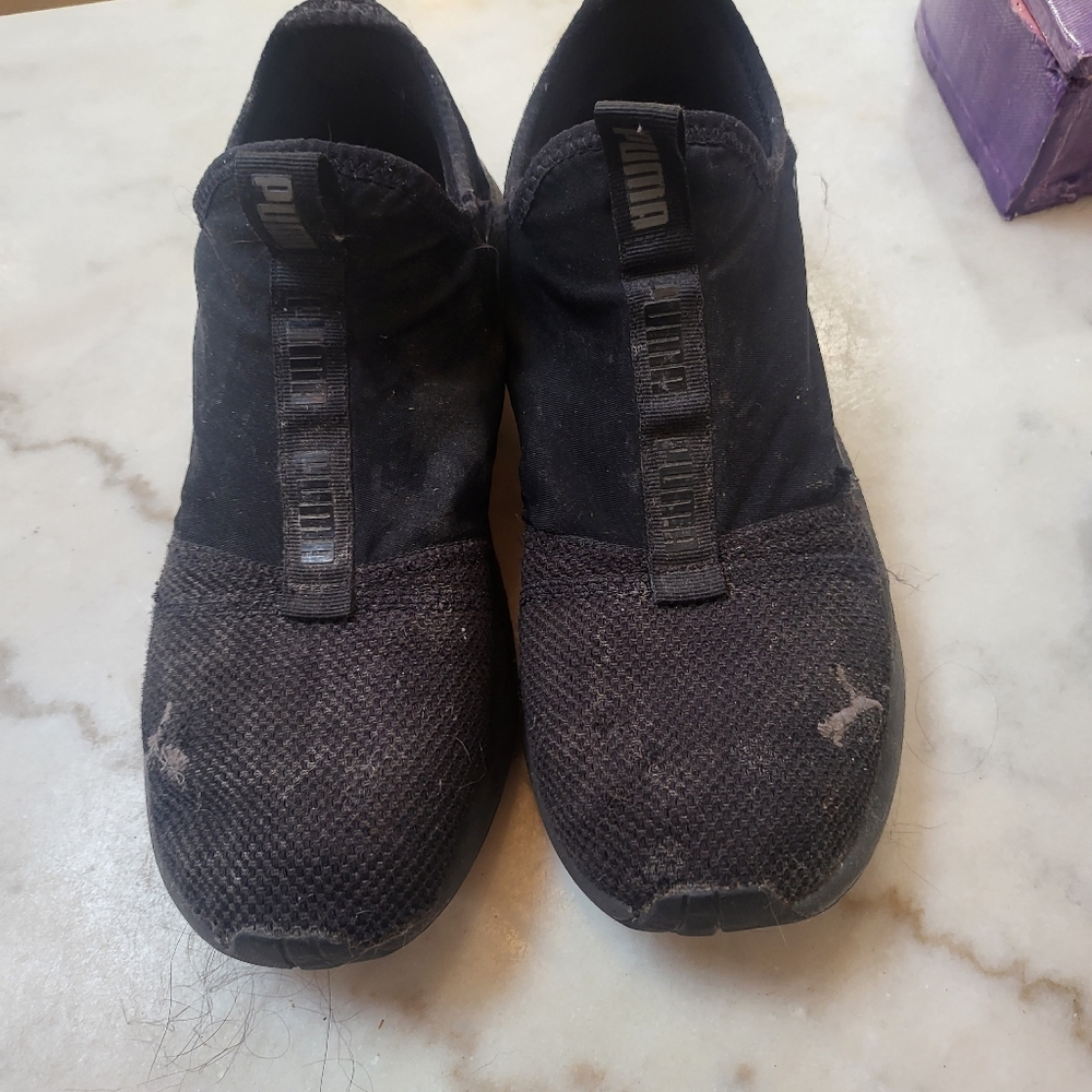 Puma black sneakers 9.5